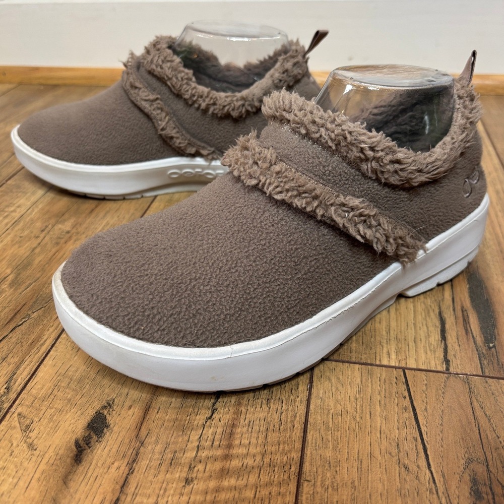 Oofos Oocoozie Low Chocolate Brown Women's Recovery Shoe Size 8 - Picture 11 of 11